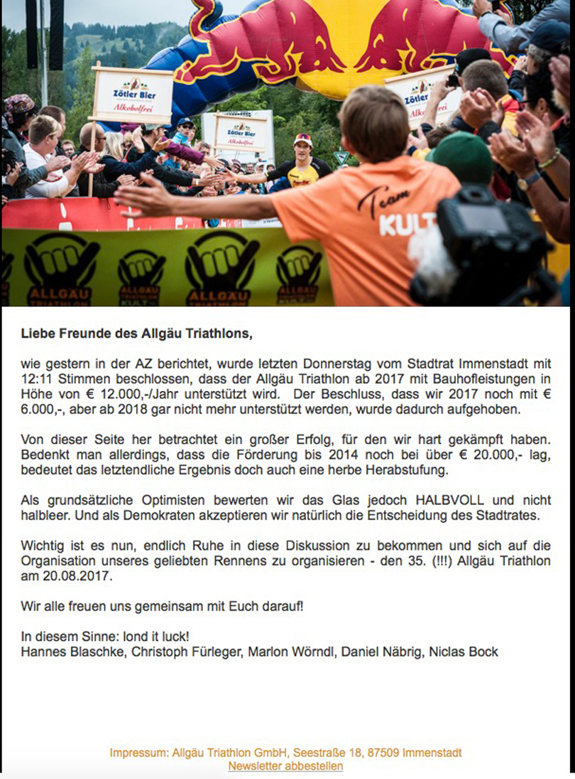 Triathlon Newsletter
